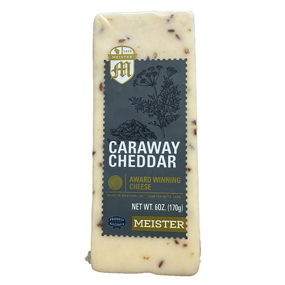 Meister Caraway White Cheddar Cheese, 6 oz
