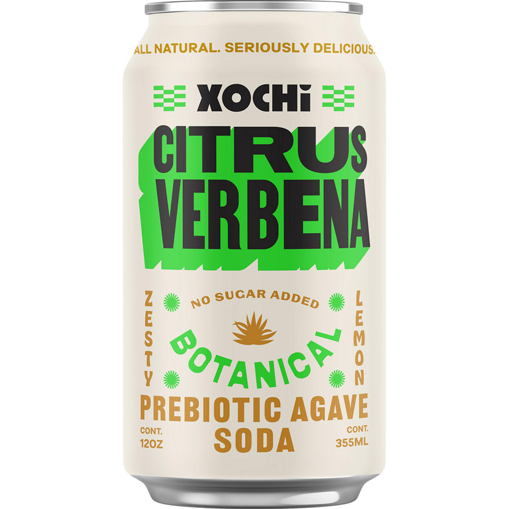 XOCHi Prebiotic Agave Soda - Citrus Verbena, 12 oz
