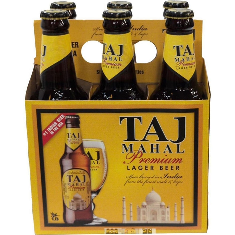 Taj Mahal Lager Beer 6 pk Bottles, 11 oz