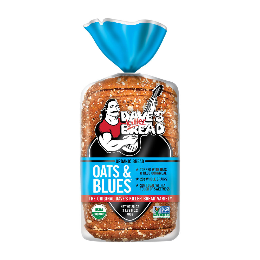 Dave's Killer Bread Organic Oats & Blues Sliced Bread, 25 oz