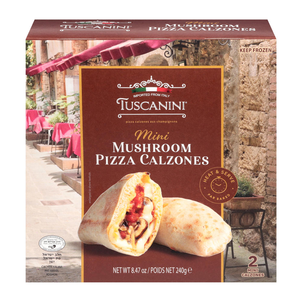 Tuscanini Kosher Mini Mushroom Pizza Calzones, 2 ct