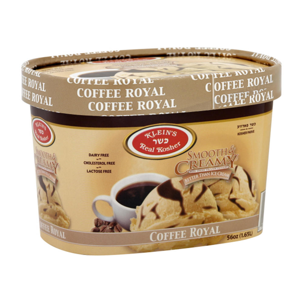 Klein's Kosher Coffee Royal Non Dairy Frozen Dessert, 56 oz