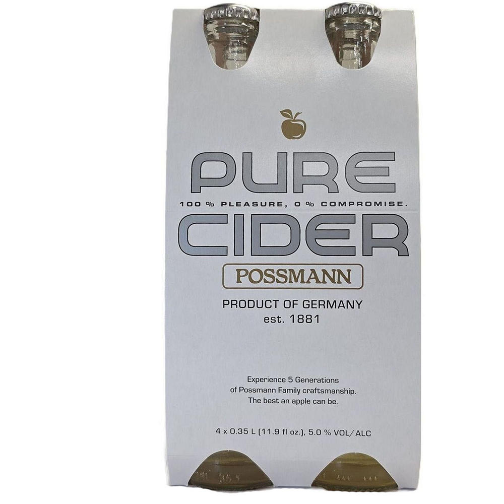 Possmann Pure Cider 4 pk Bottles, 11.9 oz