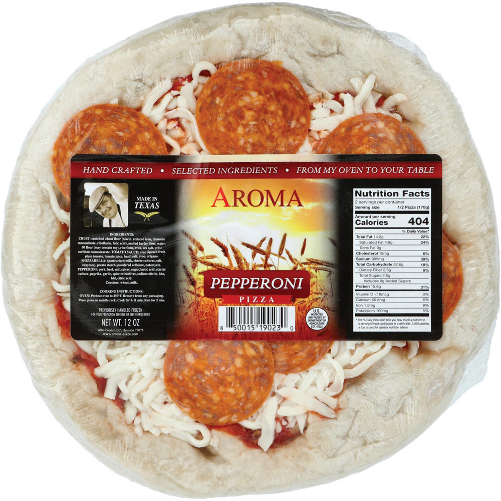 Aroma Pepperoni Personal Pizza, 12 oz