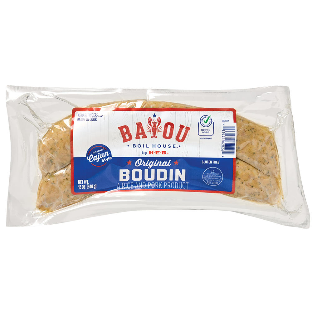 Bayou Boil House by H-E-B Original Boudin, 12 oz