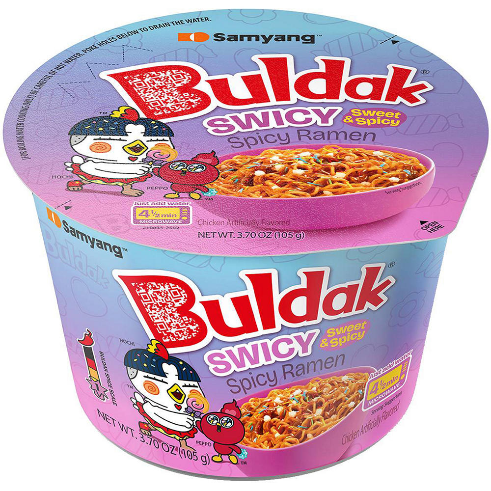 Samyang Buldak Swicy Sweet & Spicy Ramen Instant Soup, 3.7 oz