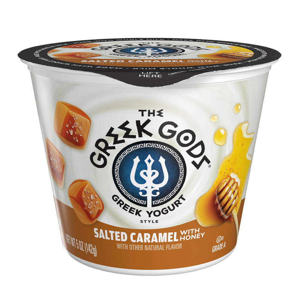 The Greek Gods Salted Caramel with Honey Greek Yogurt , 5 oz