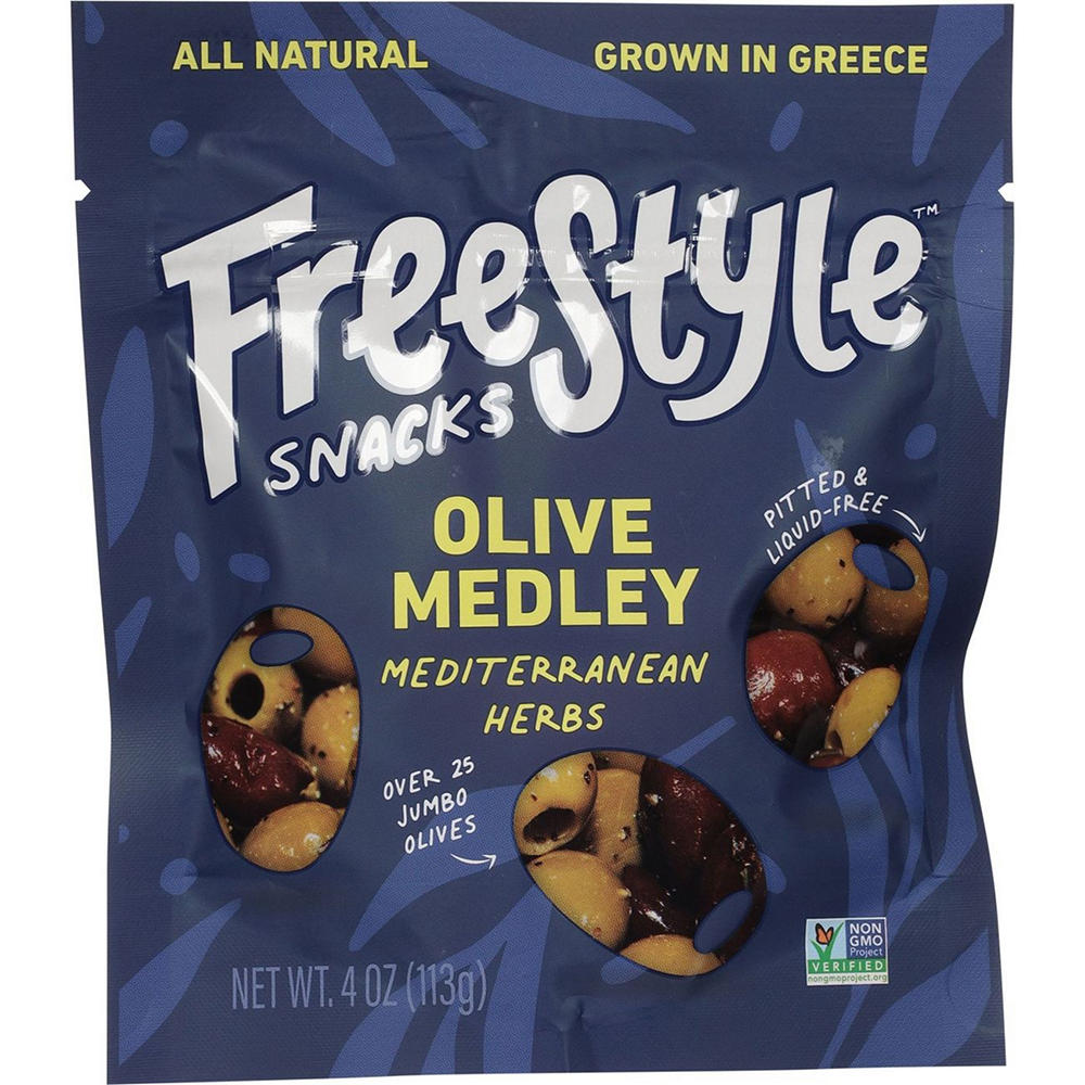 Freestyle Snacks Olive Medley Mediterranean Herbs, 4 oz