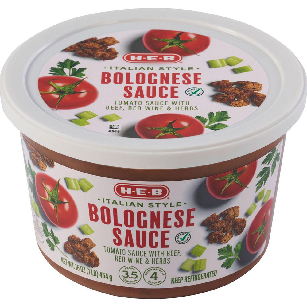 H-E-B Italian Style Beef Bolognese Sauce, 16 oz