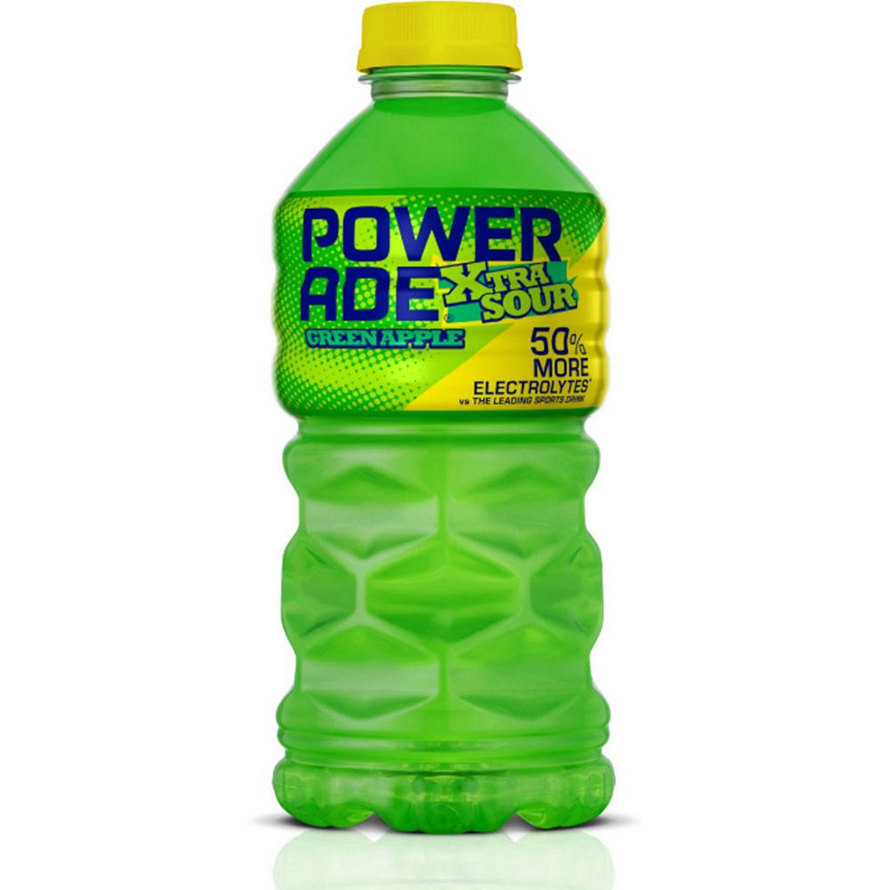 Powerade Powerade Xtra Sour Sports Drink - Green Apple, 28 oz