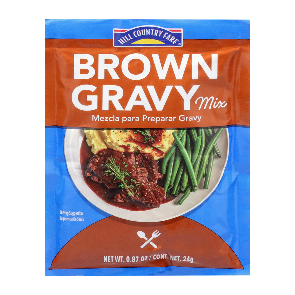 Hill Country Fare Brown Gravy Mix, 0.87 oz