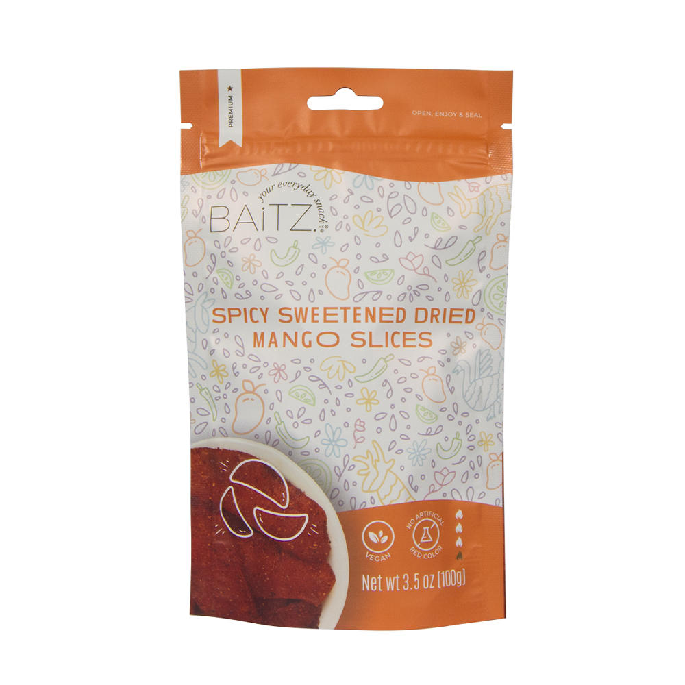 Baitz Spicy Sweetened Dried Mango Slices, 3.5 oz