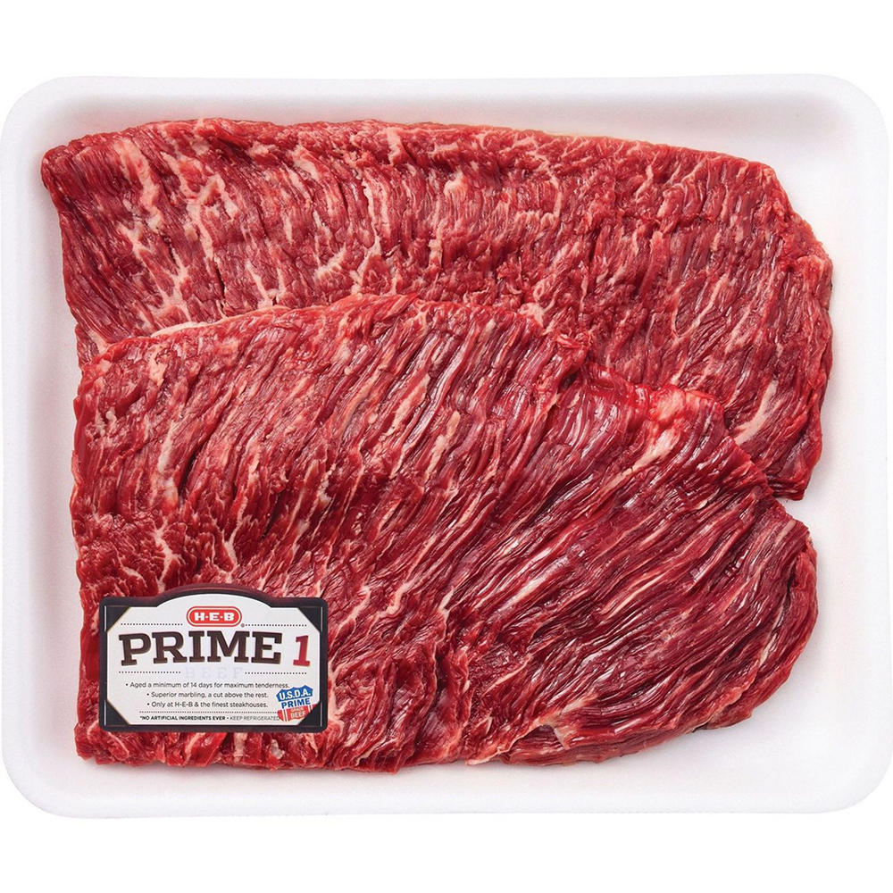 H-E-B Prime 1 Butterflied Beef Sirloin for Fajitas - Value Pack, Avg. 1.75 lbs
