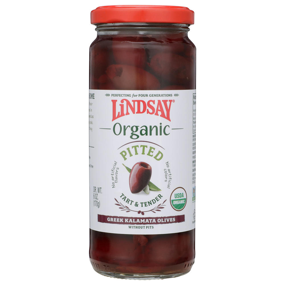 Lindsay Organic Pitted Greek Kalamata Olives, 6 oz