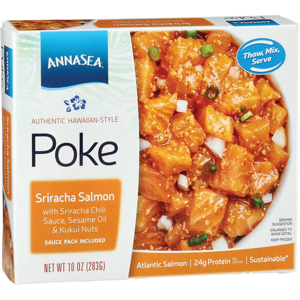 Annasea Hawaiian-Style Sriracha Salmon Poke Kit, 10 oz
