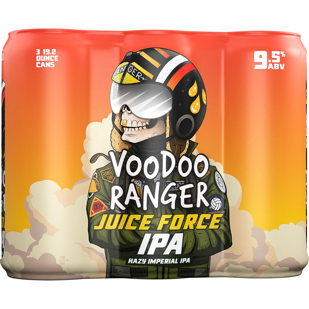 New Belgium Voodoo Ranger Juice Force IPA 3 pk Cans, 19.2 oz