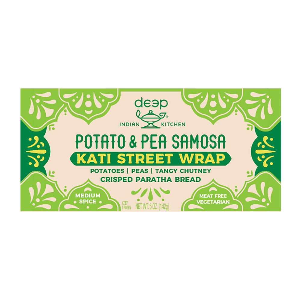 Deep Indian Kitchen Potato & Pea Samosa Kati Street Wrap, 5 oz