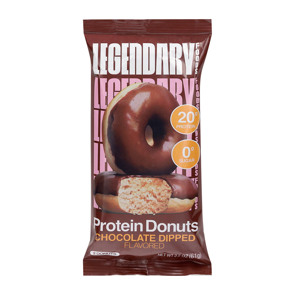 Legendary Foods Protein Donut Chocolate Dipped, 2 ct