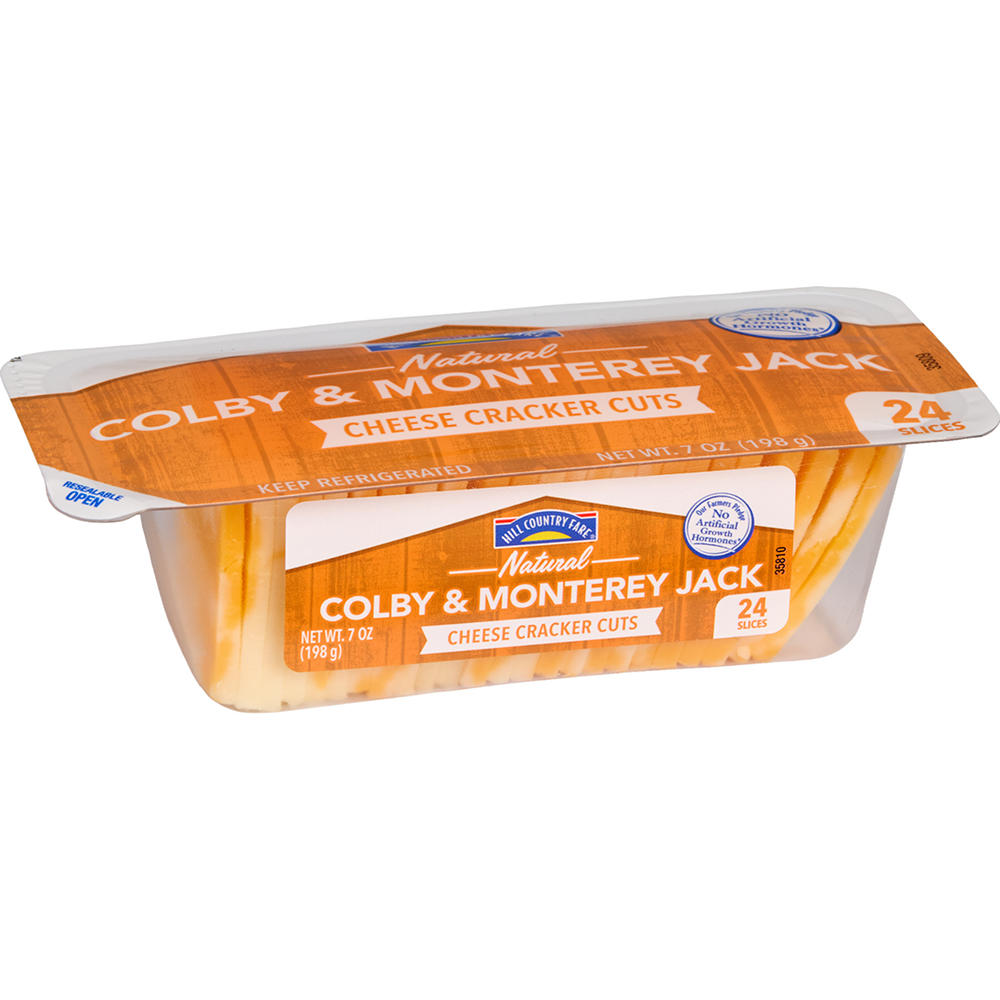 Hill Country Fare Cheese Cracker Cuts - Colby Jack, 7 oz