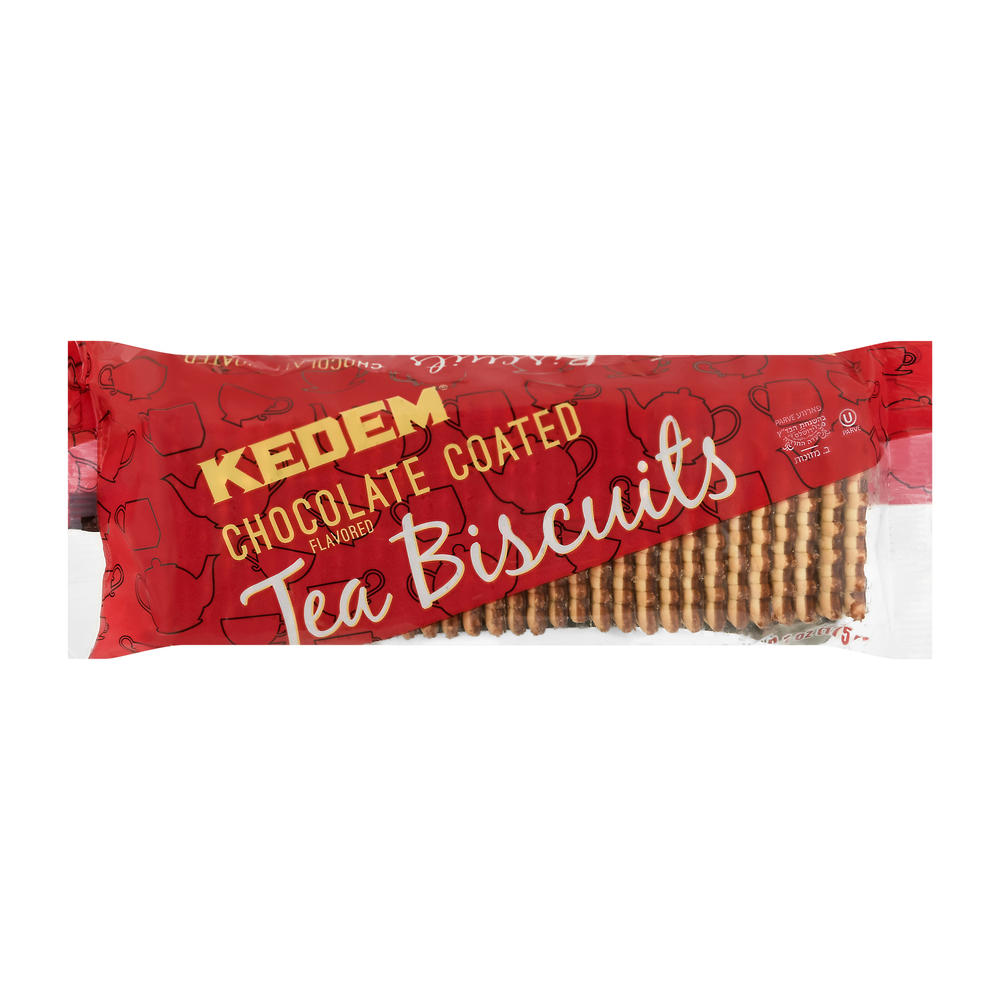 Kedem Kosher Chocolate Coated Tea Biscuits, 6.1 oz