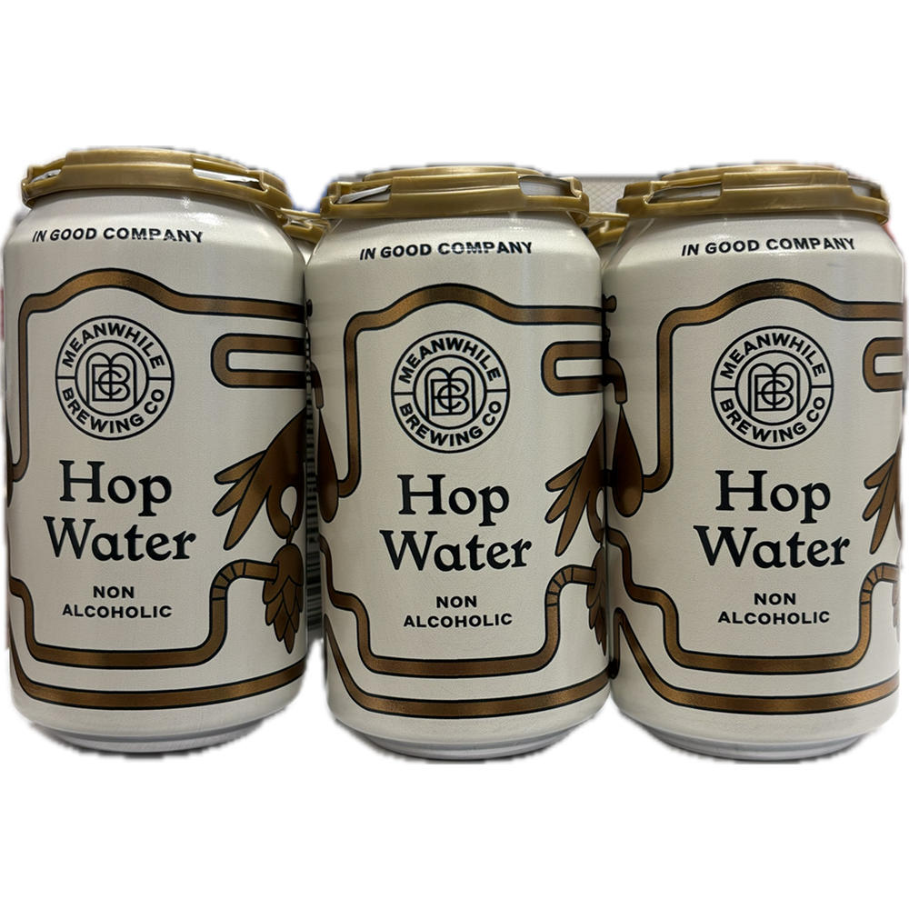 Meanwhile Brewing Co Hop Water Non-Alcoholic 6 pk Cans, 12 oz