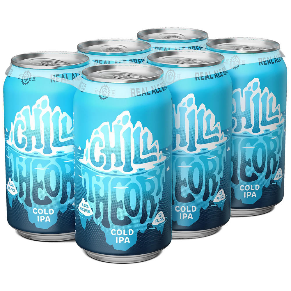 Real Ale Chill Theory Cold IPA 6 pk Cans, 12 oz