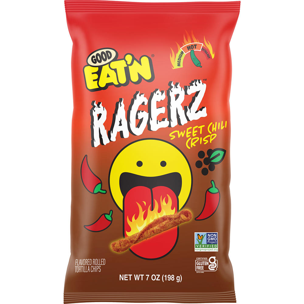 Good Eat'n Ragerz Sweet Chili Crisp Rolled Tortilla Chips - Hot, 7 oz