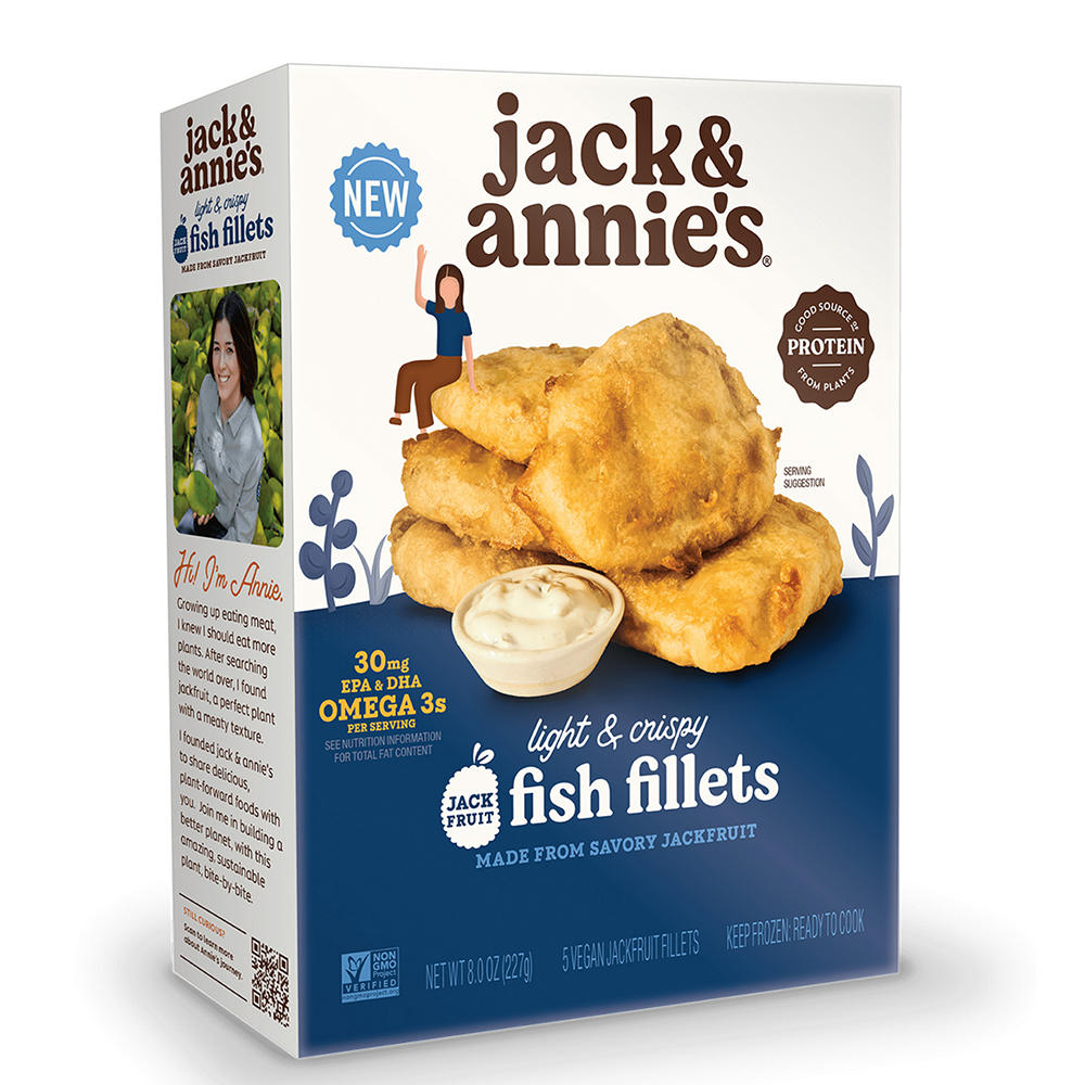 Jack & Annie's Vegan Jackfruit Fish Fillets, 5 ct