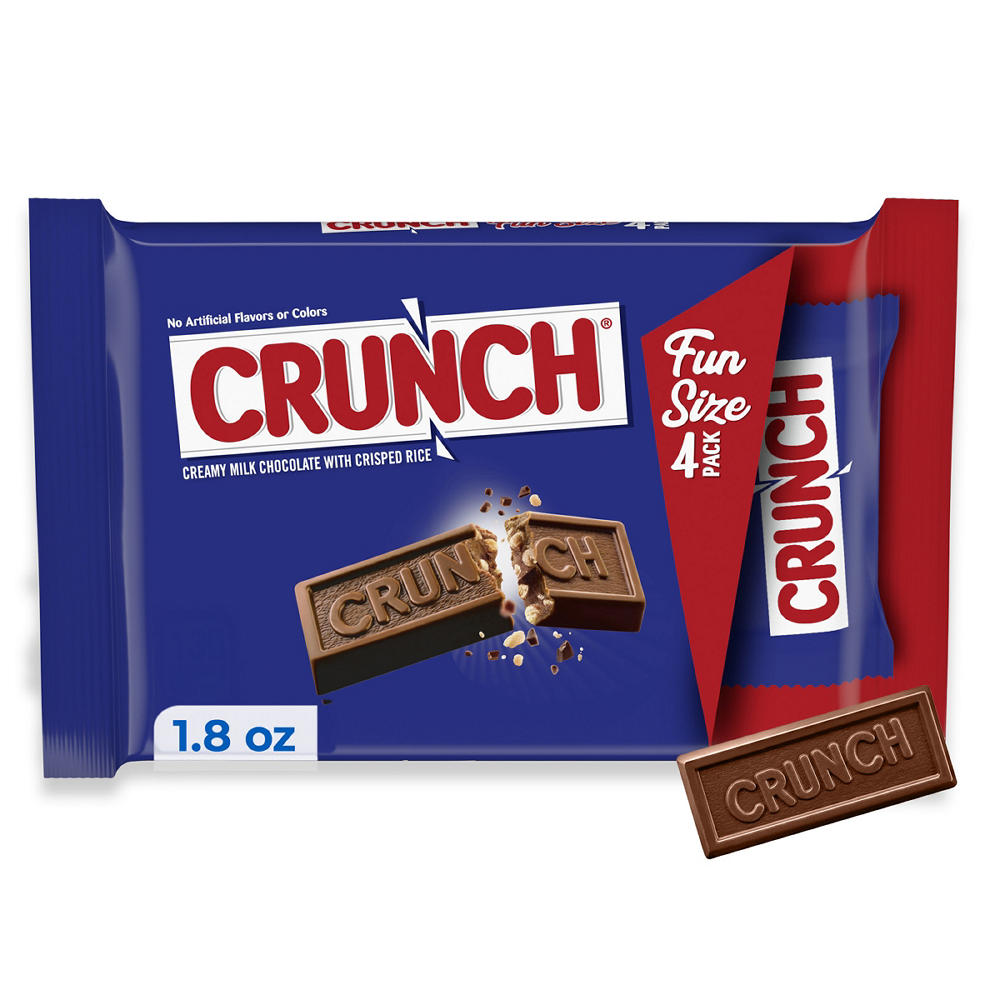 Crunch Fun Size Chocolate Bars, 4 pk, 1.8 oz