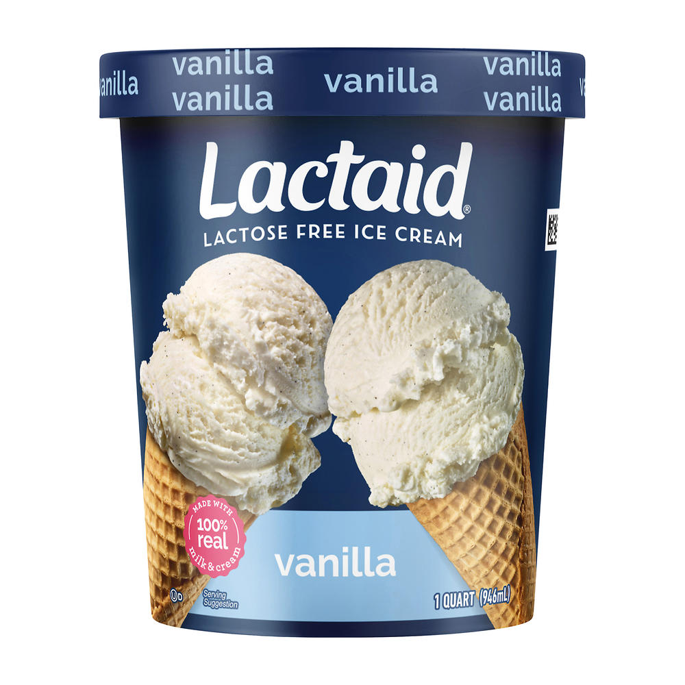 Lactaid Lactose Free Vanilla Ice Cream, 1 qt
