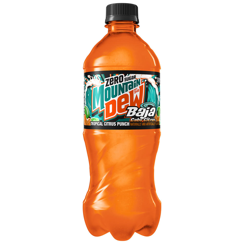 Mountain Dew Zero Sugar Baja Cabo Citrus, 20 oz