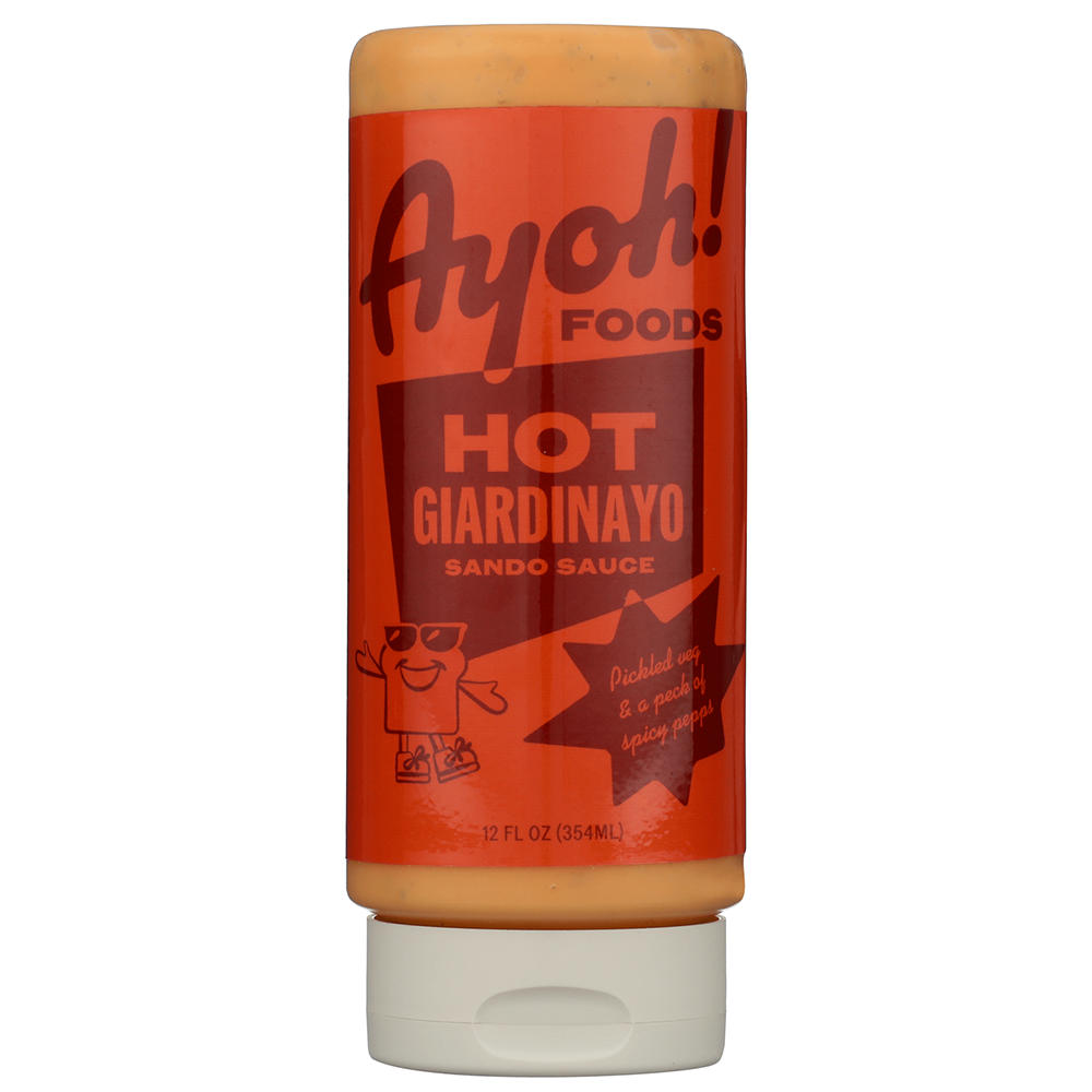 Ayoh! Hot Giardinayo Sando Sauce, 12 oz