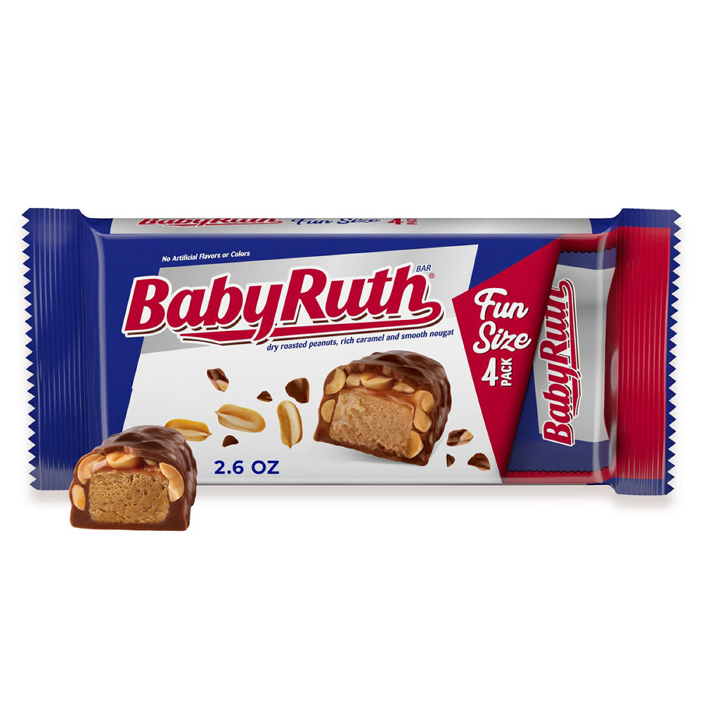 Baby Ruth Fun Size Candy Bars, 4 pk, 2.6 oz