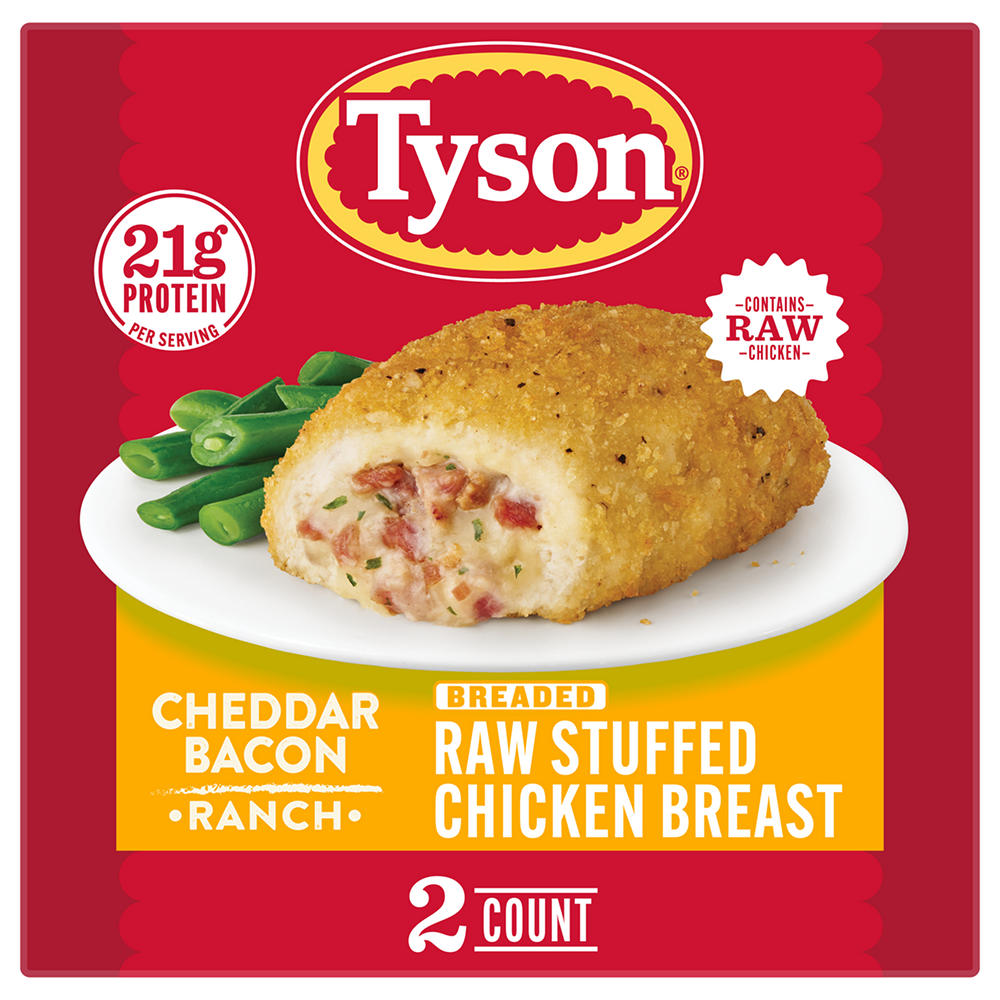 Tyson Frozen Raw Stuffed Chicken Breast - Cheddar Bacon Ranch, 10 oz