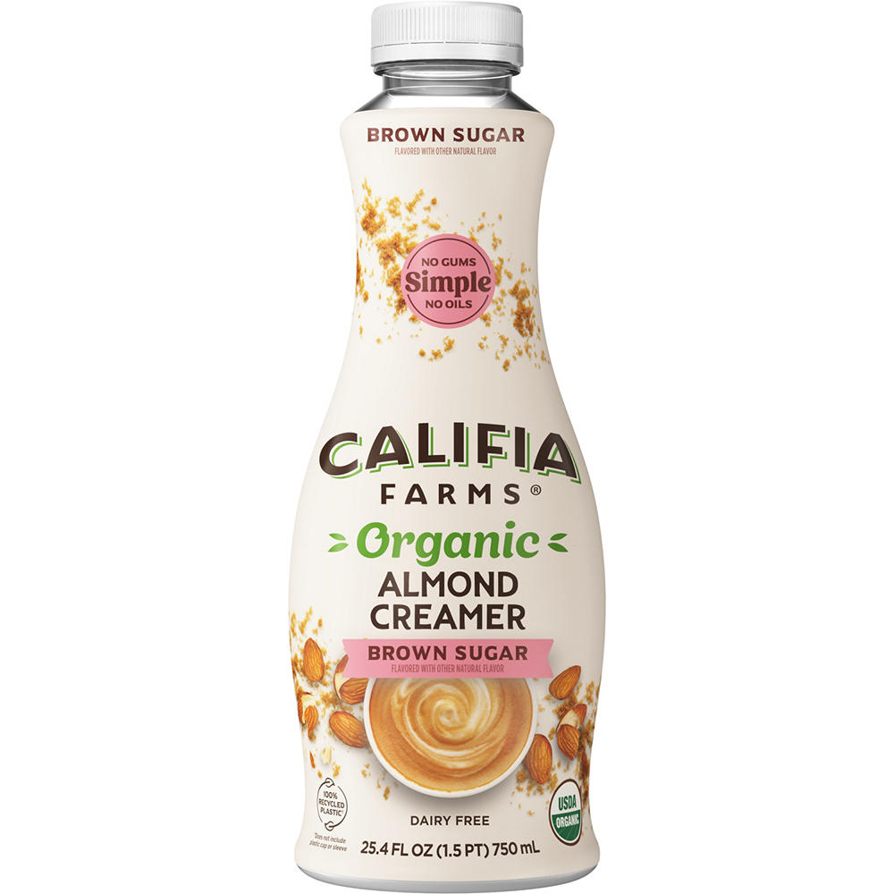 Califia Farms Organic Almond Milk Creamer - Brown Sugar, 25.4 oz