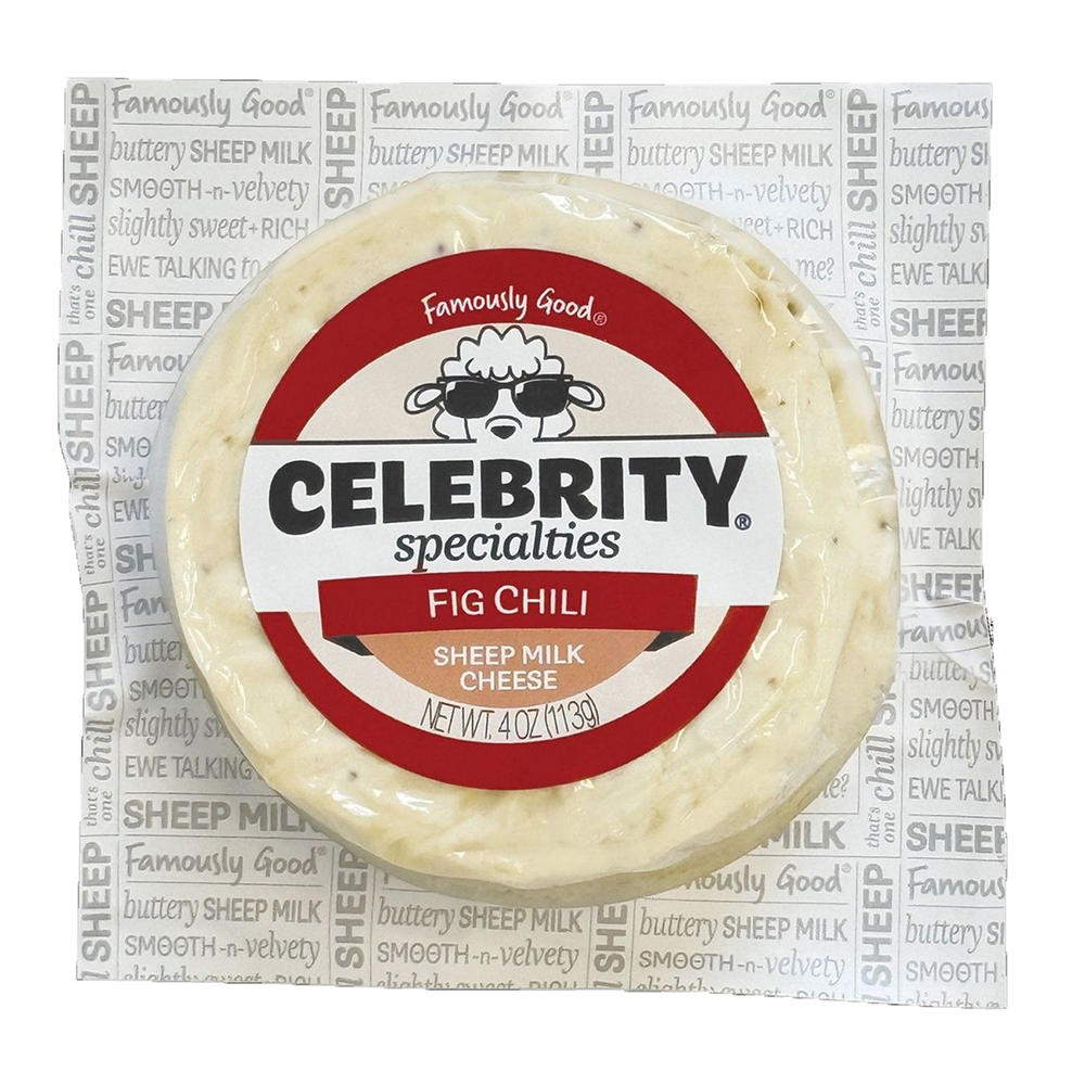 Celebrity Specialties Sheep Milk Cheese - Fig Chili, 4 oz