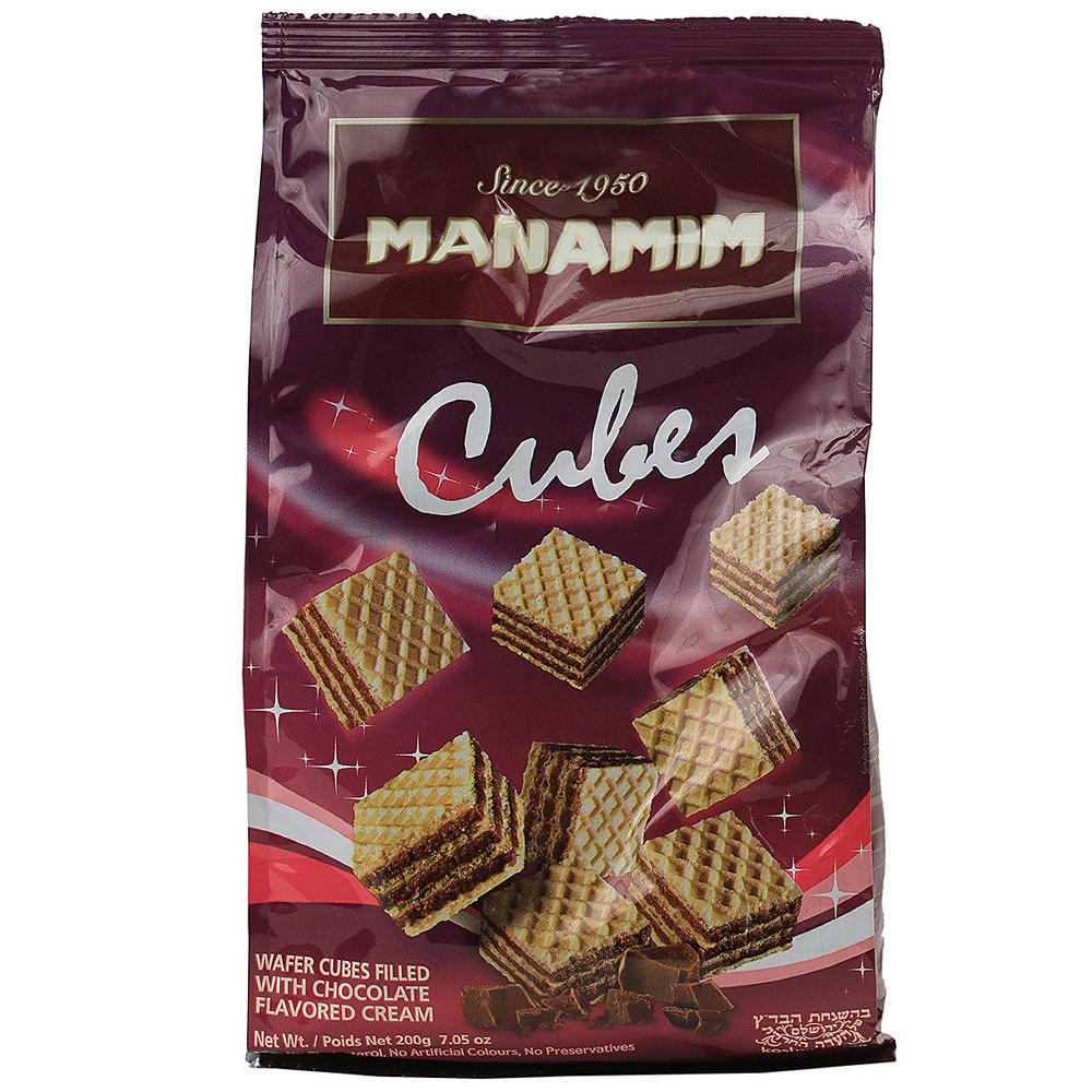 Manamim Kosher Chocolate Wafer Cubes, 7.05 oz