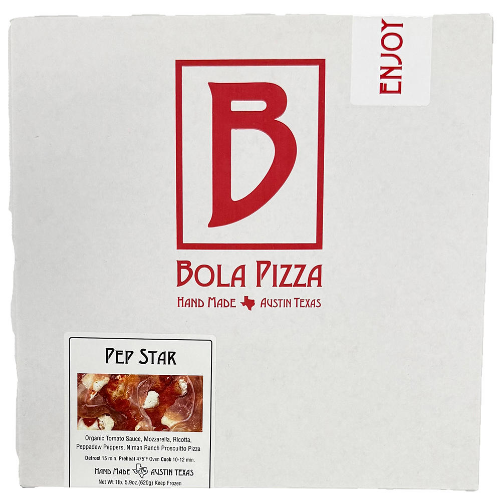 Bola Pizza Frozen Pizza - Pep Star, 21.9 oz