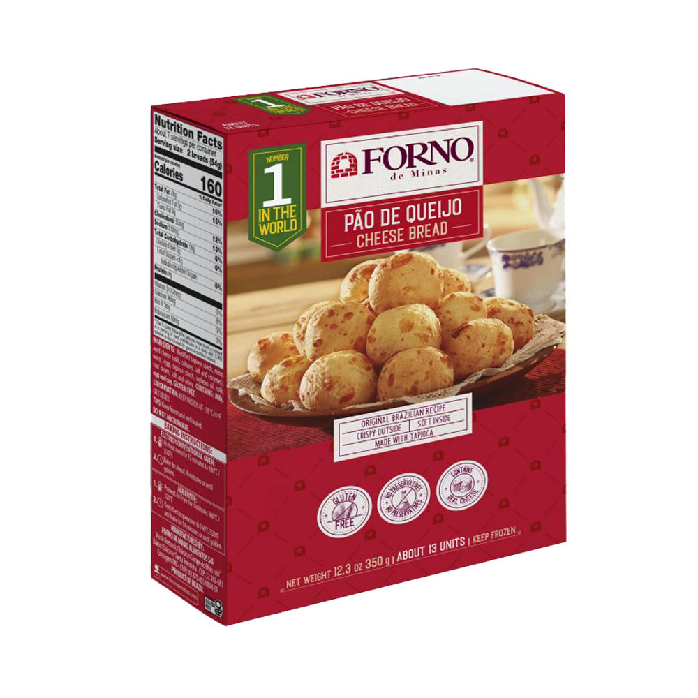 Forno de Minas Gluten Free Pao de Queijo Cheese Bread, 12.35 oz