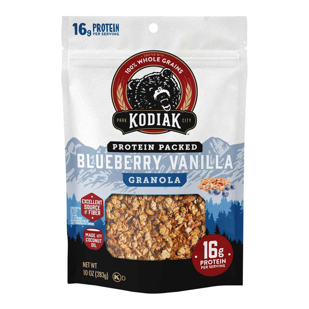 Kodiak 16g Protein Blueberry Vanilla Granola, 10 oz