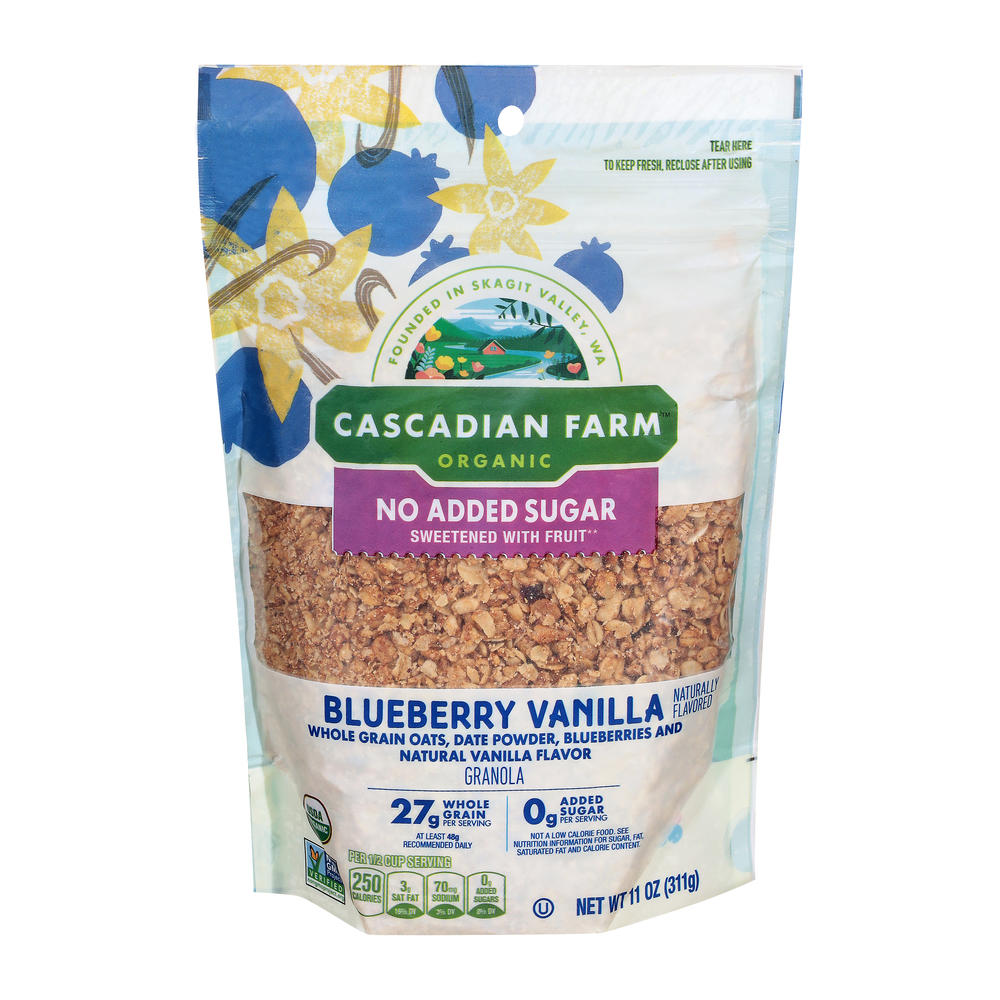 Cascadian Farm Organic Blueberry Vanilla Granola, 11 oz