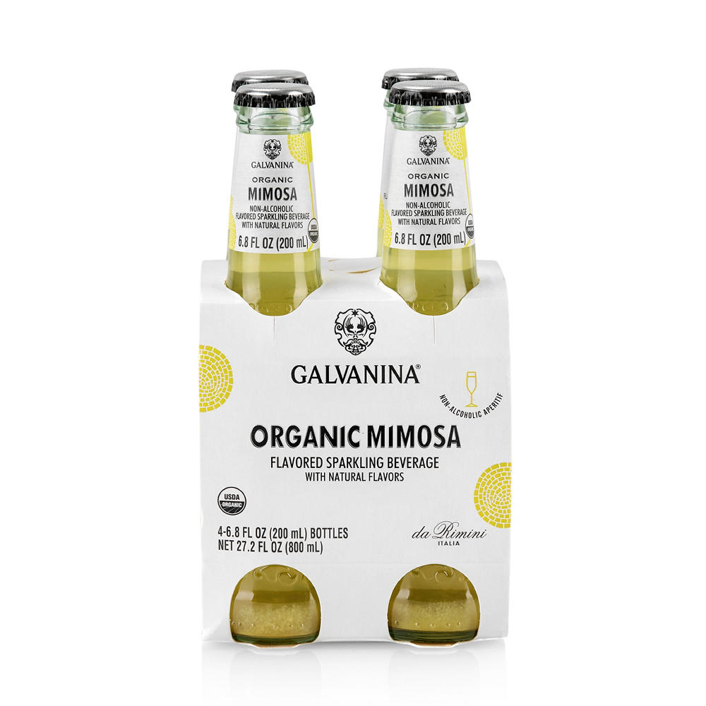 Galvanina Organic Mimosa 4 pk Bottles, 6.8 oz