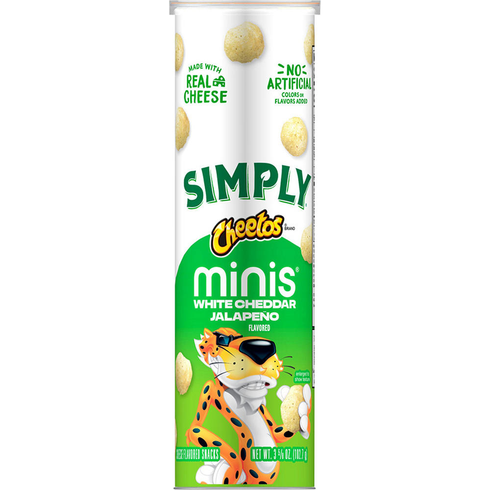 Cheetos Simply Minis White Cheddar Jalapeno Cheese Snacks, 3.62 oz