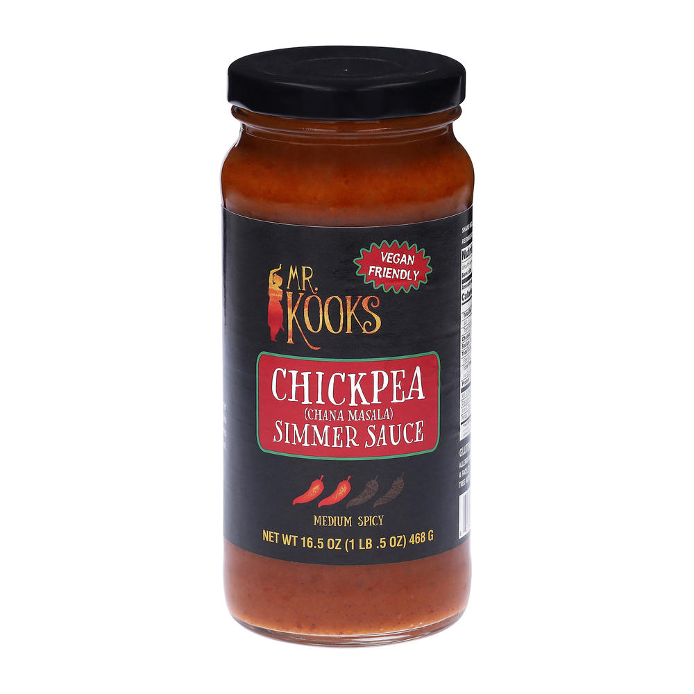 Mr. Kooks Chickpea Chana Masala Simmer Sauce, 16.5 oz