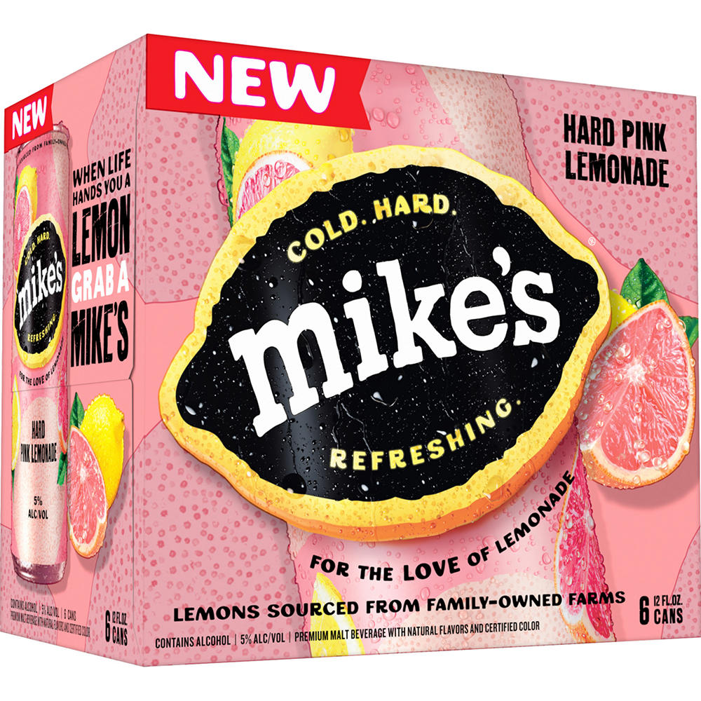 Mike's Hard Pink Lemonade 6 pk Cans, 12 oz