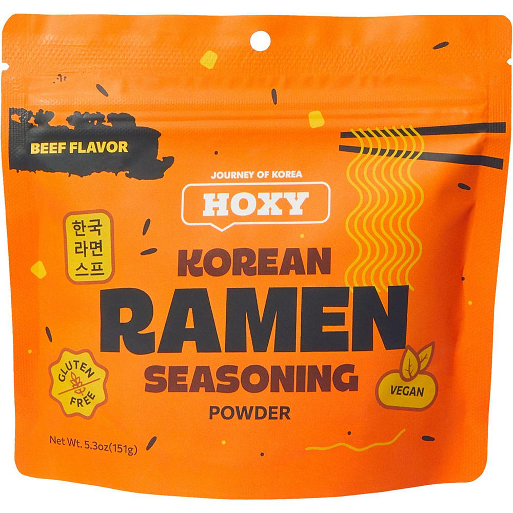 HOXY Korean Ramen Seasoning Powder - Beef Flavor, 5.3 oz