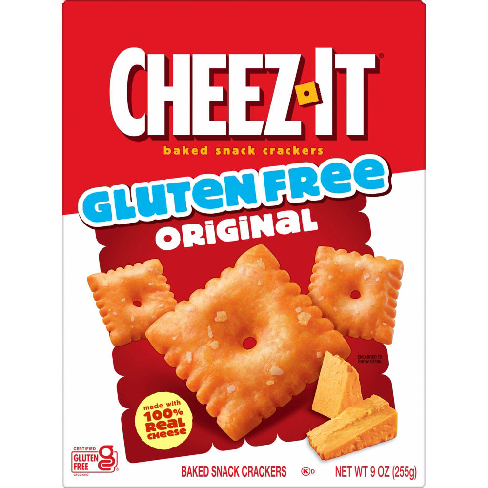 Cheez-It Gluten Free Original Baked Snack Crackers, 9 oz
