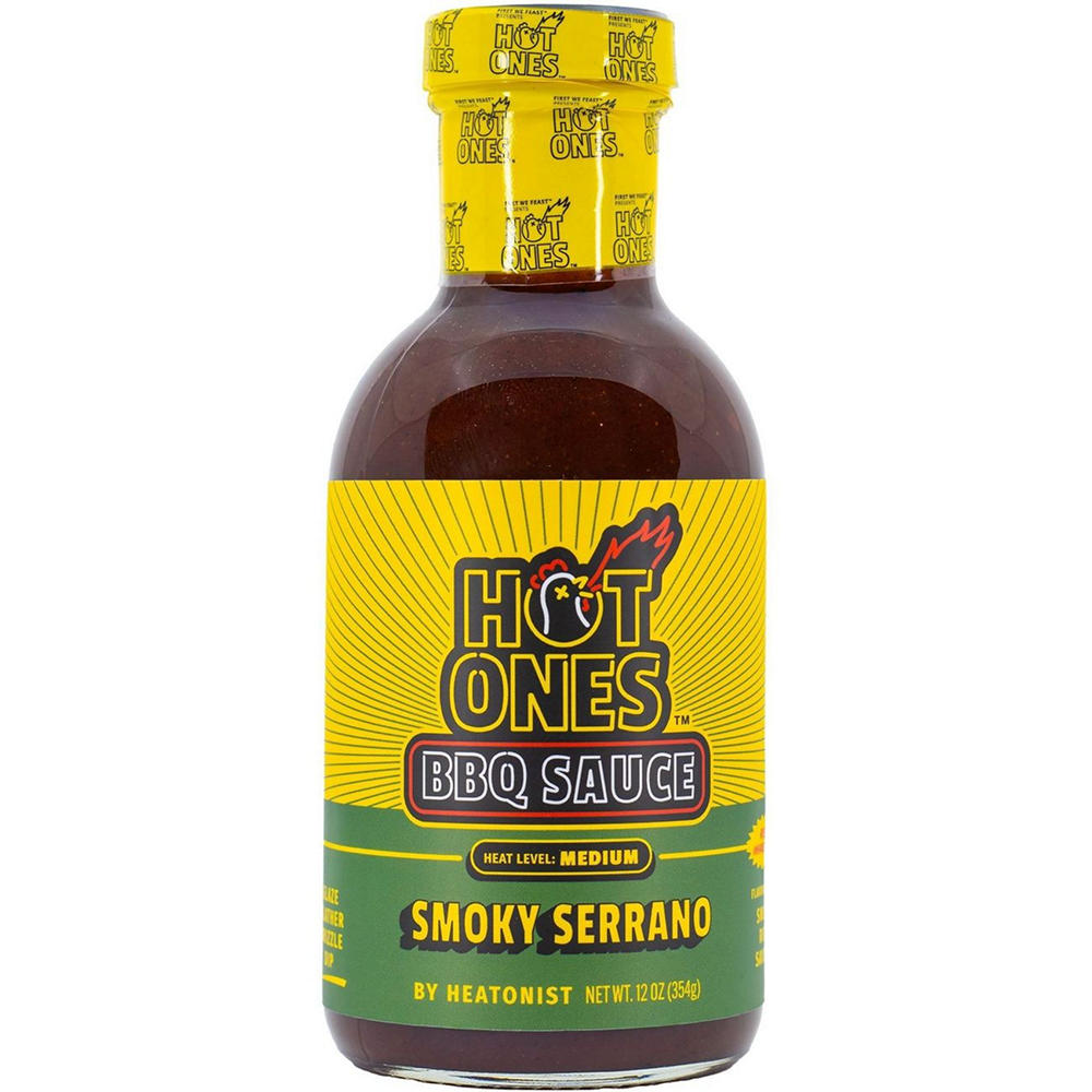 Hot Ones Smoky Serrano BBQ Sauce, 12 oz