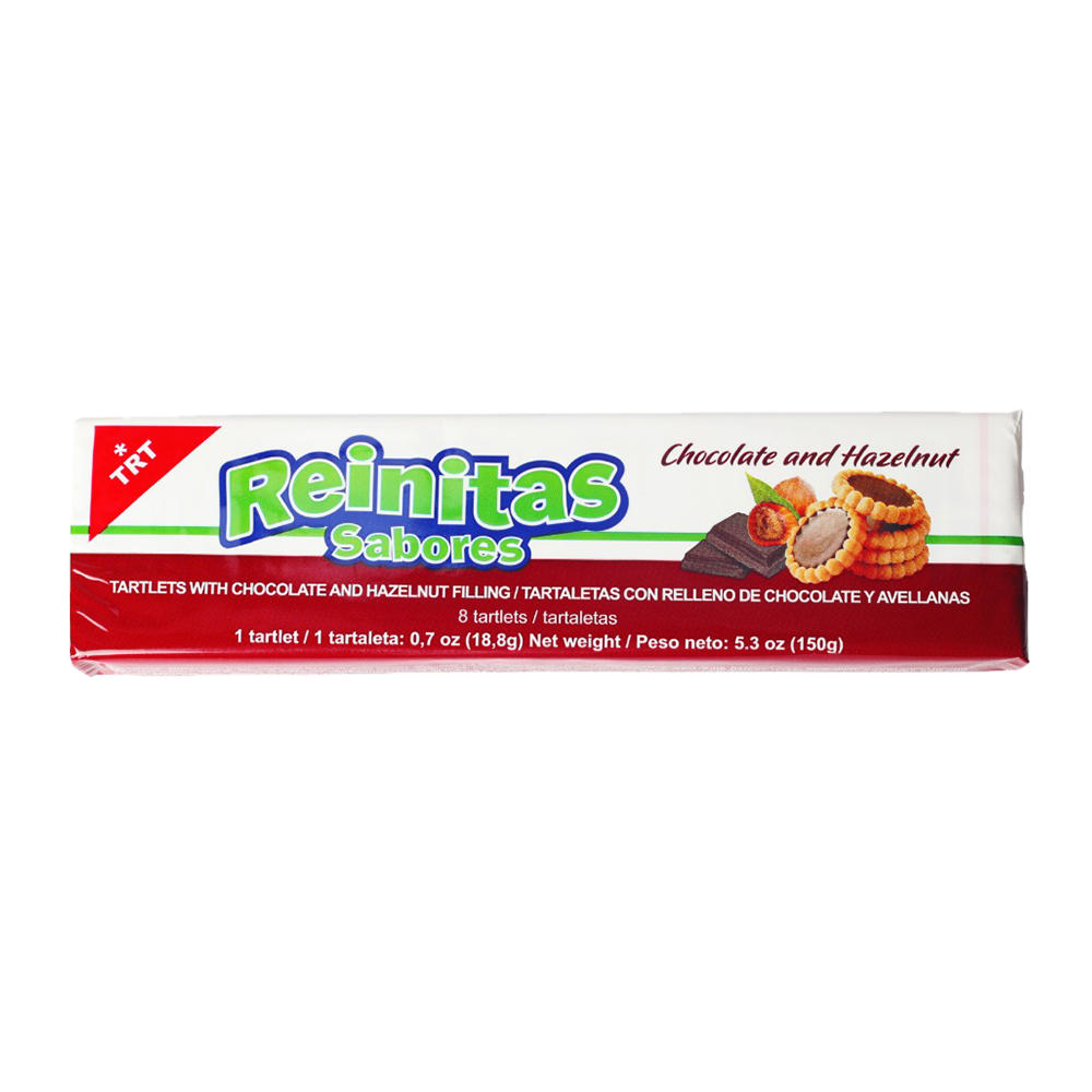 TRT Reinitas Sabores Chocolate & Hazelnut Tartlets, 8 ct