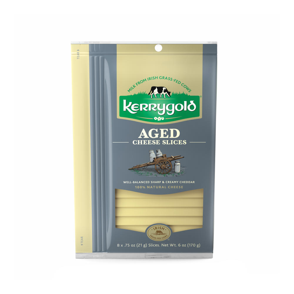 Kerrygold Aged Cheddar Cheese Slices, 8 ct